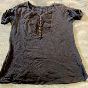 Eddie Bauer navy blue shirt short sleeve